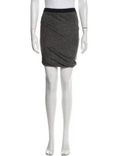 Pre-owned Alexander Wang T Ruffle Embellishment Mini Skirt In Gray