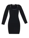 Alexander Wang T Black Viscose Blend Mini Dress Nd T By Alexander Wang Donna Xs In Negro