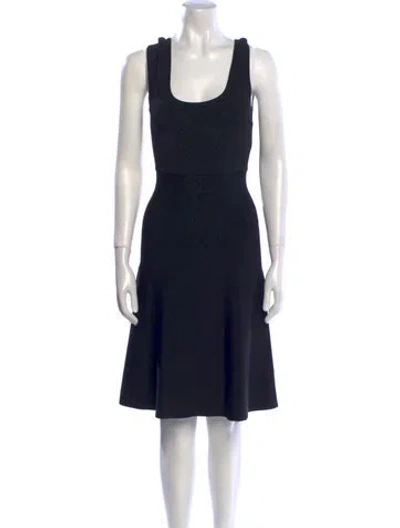 Pre-owned Alexander Wang Scoop Neck Knee-length Dress In Black