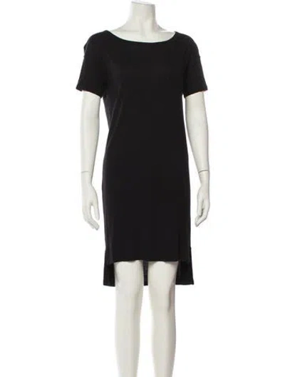 Pre-owned Alexander Wang T Scoop Neck Knee-length Dress In Black