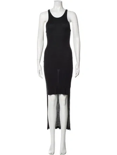 Pre-owned Alexander Wang Scoop Neck Long Dress In Gray