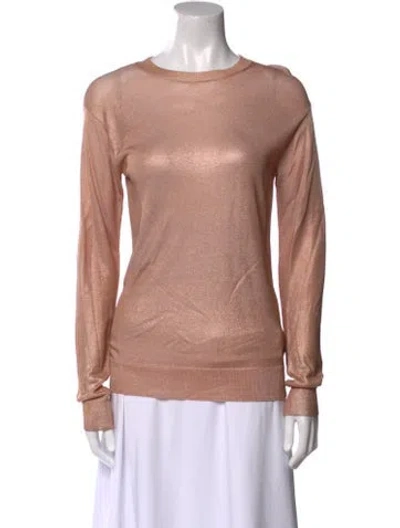 Pre-owned Alexander Wang T Scoop Neck Long Sleeve Sweatshirt In Silver