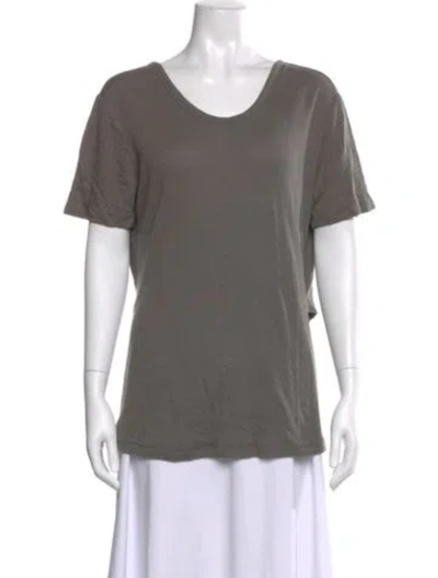 Pre-owned Alexander Wang T Scoop Neck Short Sleeve T-shirt In Gray