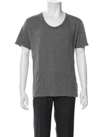 Pre-owned Alexander Wang Scoop Neck Short Sleeve T-shirt In Gray