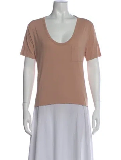 Pre-owned Alexander Wang Scoop Neck Short Sleeve T-shirt In Neutral