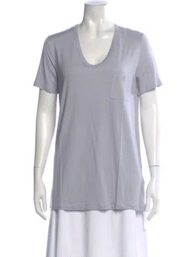 Pre-owned Alexander Wang T Scoop Neck Short Sleeve T-shirt In White