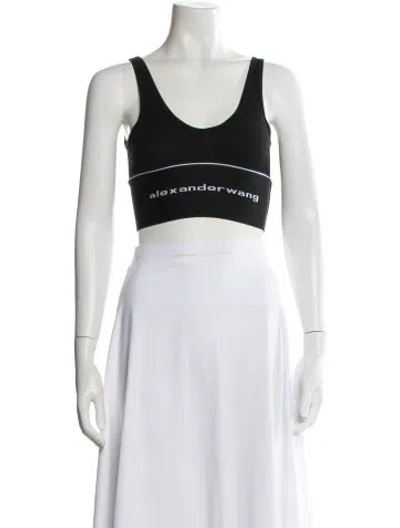 Pre-owned Alexander Wang T Scoop Neck Sleeveless Sports Bra W/ Tags In Multi