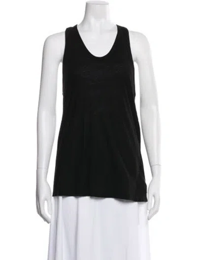 Pre-owned Alexander Wang Scoop Neck Sleeveless Top In Black