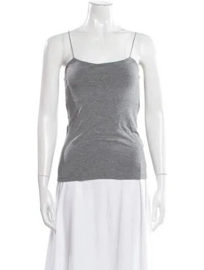 Pre-owned Alexander Wang Scoop Neck Sleeveless Top In Gray
