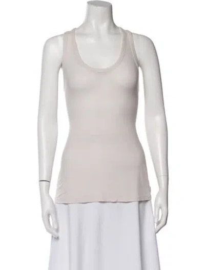 Pre-owned Alexander Wang Scoop Neck Sleeveless Top In Neutral