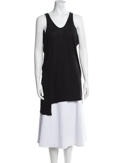 Pre-owned Alexander Wang T Scoop Neck Sleeveless Tunic In Black