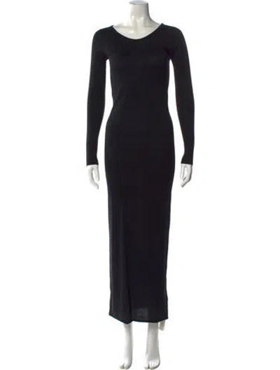 Pre-owned Alexander Wang T Scoop Neck Sweater In Black