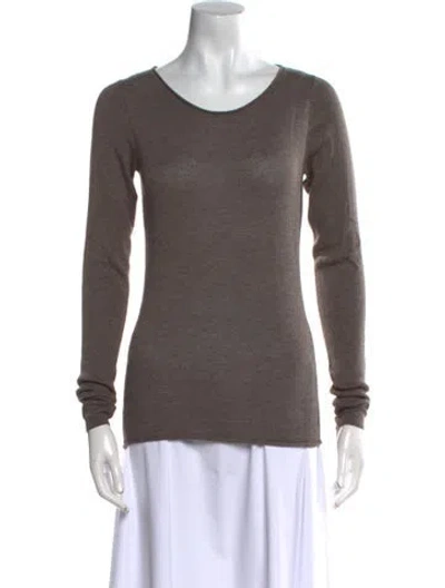 Pre-owned Alexander Wang Scoop Neck Sweater In Brown