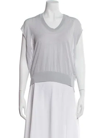 Pre-owned Alexander Wang Scoop Neck Sweater In Gray