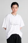 Alexander Wang T-shirt In White Cotton In White