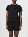Alexander Wang Cotton T-shirt With Logo In Black
