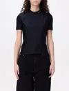 Alexander Wang Short Sleeve Rashguard Top In Black