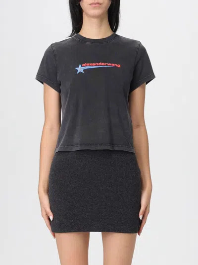 ALEXANDER WANG T-SHIRT ALEXANDER WANG WOMAN COLOR BLACK,H48960002