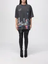 Alexander Wang Shanghai Skyline Graphic Rhinestone T-shirt In Black