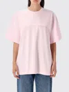 Alexander Wang Crewneck Short Sleeves T-shirt In Pink