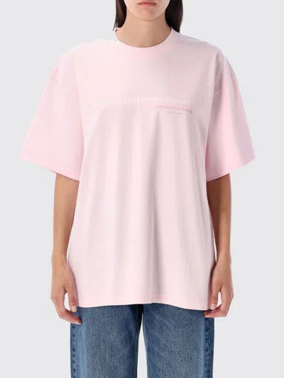ALEXANDER WANG T-SHIRT ALEXANDER WANG WOMAN COLOR PINK,H20035010