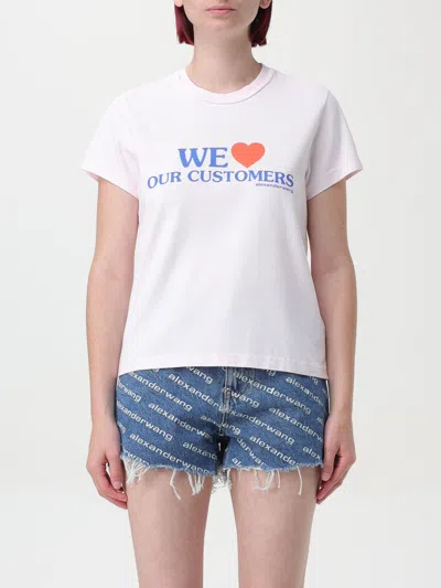 ALEXANDER WANG T-SHIRT ALEXANDER WANG WOMAN COLOR PINK,F35317010