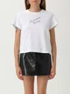 Alexander Wang Crew Neck Embellished Short Sleeves In White