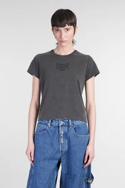 Alexander Wang T-shirt In Black Cotton