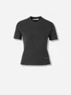 Alexander Wang Round Neck Short-sleeve T-shirt In Black
