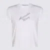 Alexander Wang Crew Neck Embellished Short Sleeves In White