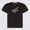 Alexander Wang Crew Neck Short Sleeves Top In Black