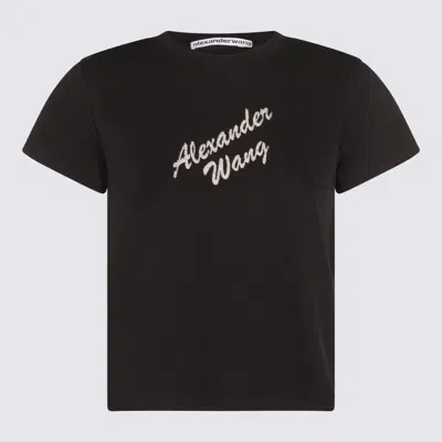ALEXANDER WANG ALEXANDER WANG BLACK COTTON T-SHIRT