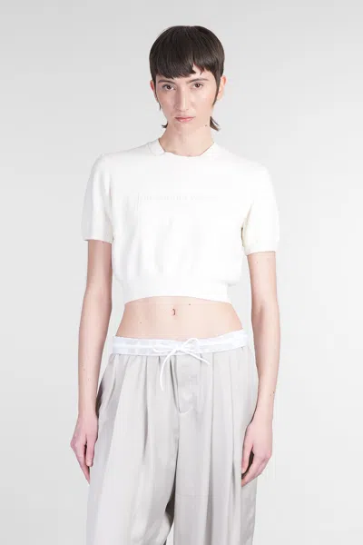 Alexander Wang T-shirt In Beige Polyester