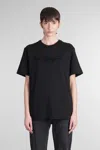 Alexander Wang T-shirt In Black Cotton In Black
