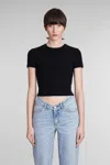 Alexander Wang T-shirt In Black Polyamide In Black
