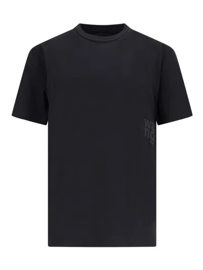 Alexander Wang T-shirt Logo In Black