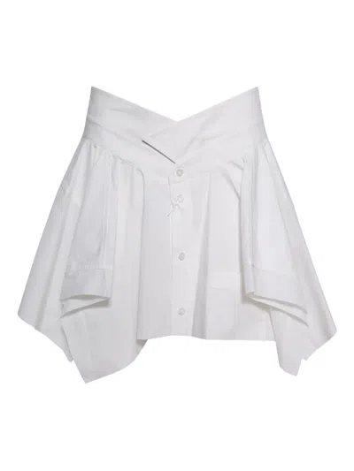 Alexander Wang T Shirt Mini Skirt In White