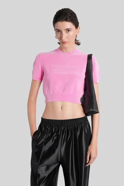 Alexander Wang T-shirt In Pink