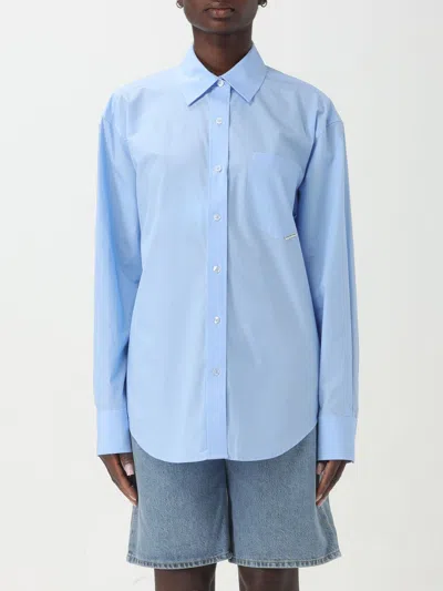 Alexander Wang T Shirt T By Alexander Wang Woman Color Blue