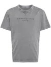 ALEXANDER WANG T-SHIRT WITH EMBOSSED LOGO