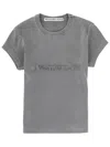 Alexander Wang T-shirt With Logo In Gray