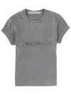 Alexander Wang T-shirt With Logo In Gray