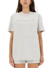 Alexander Wang Women T-shirt With Logo In Grey
