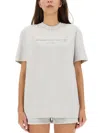 Alexander Wang Women T-shirt With Logo In Grey
