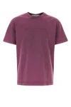 Alexander Wang Ribbed Crew-neck Cotton T-shirt With Short Sleeves In Pink