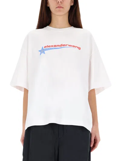 ALEXANDER WANG T-SHIRT WITH LOGO