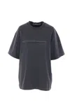 Alexander Wang Logo-print T-shirt In Blue