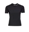 Alexander Wang Short Sleeve Rashguard Top In Black