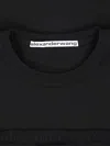 Alexander Wang Black Cotton T-shirt In Black