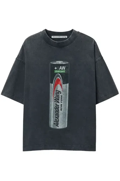 Alexander Wang T-shirts And Polos Black In Green